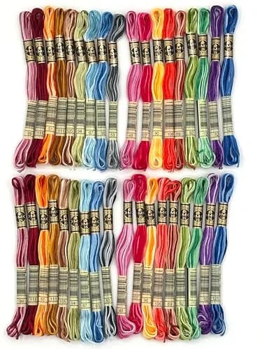 DMC Variegated Embroidery Floss Pack - 36 Skeins (8.7 Yards Each) | 310+ Total Yards for Detailed Needlework thumbnail 5
