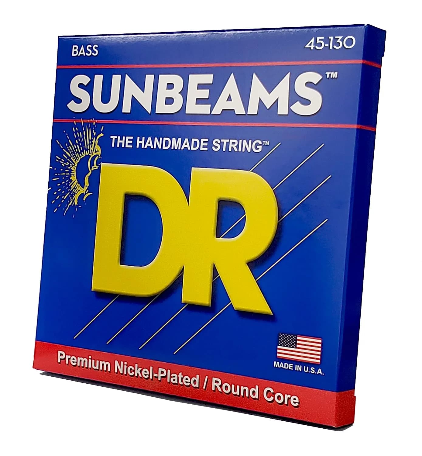 DR Strings Sunbeam Round Core 5-String Bass Guitar Strings 45-130 | Warm Tone, Smooth Feel