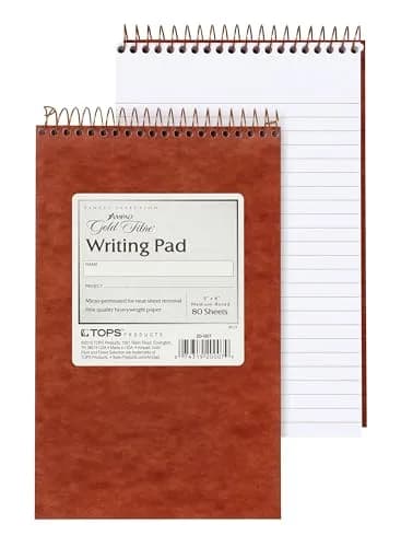 Ampad Gold Fibre Retro Writing Pad 5x8in White Paper | Vintage Design, Heavyweight, 80 Sheets thumbnail 1
