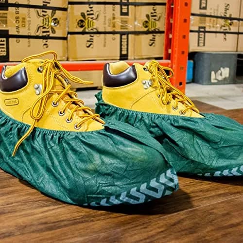 ShuBee Extra-Large Disposable Shoe Covers | Durable & Thick for Construction & Service Work - 50 Pairs thumbnail 4