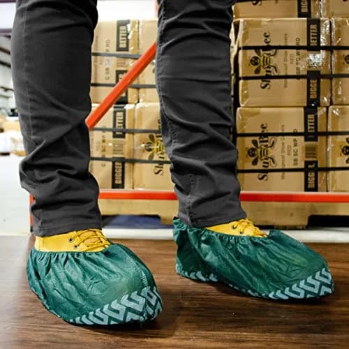 ShuBee Extra-Large Disposable Shoe Covers | Durable & Thick for Construction & Service Work - 50 Pairs thumbnail 5