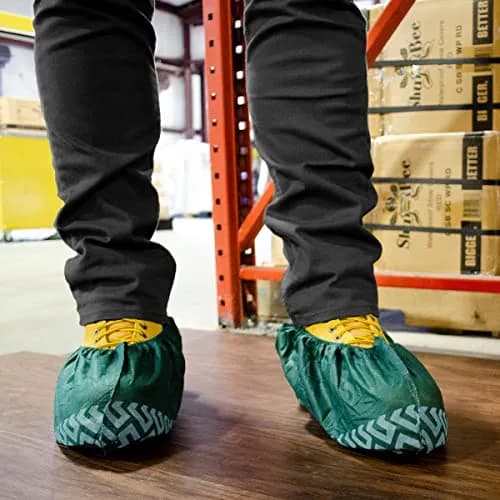 ShuBee Extra-Large Disposable Shoe Covers | Durable & Thick for Construction & Service Work - 50 Pairs thumbnail 3