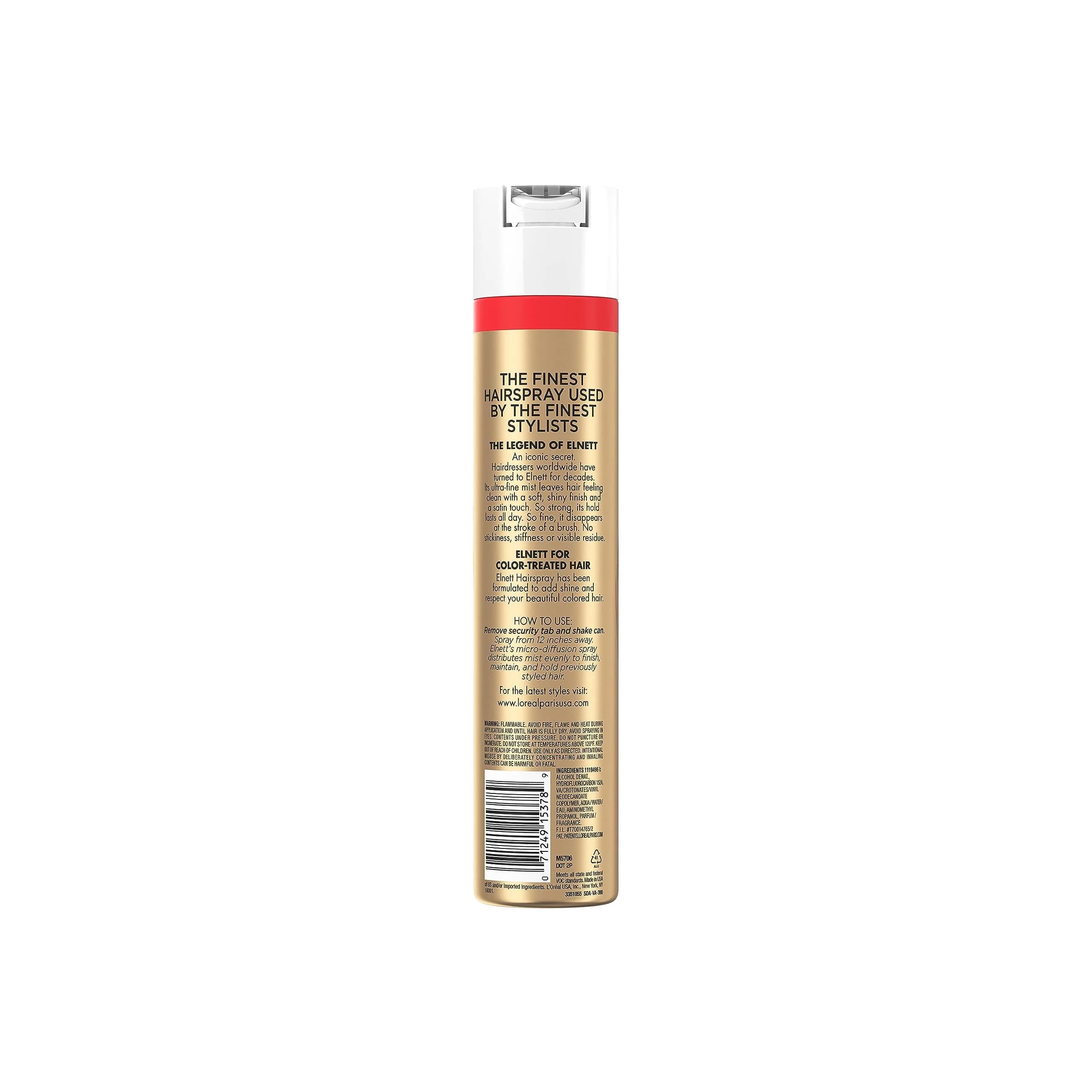 L'Oreal Paris Elnett Classic Hairspray 11 oz (311 g) | Extra Strong Hold with Humidity Resistant Frizz Control & Soft Finish - view 9