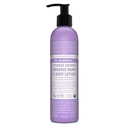Dr. Bronner's Organic Lotion Lavender Coconut 236ml (8 Fl Oz) | USDA Organic & Fair Trade Certified — Lavender Coconut