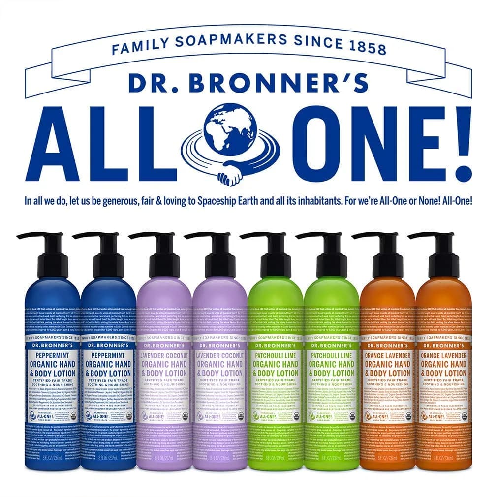 Dr. Bronner's Organic Lotion Lavender Coconut 236ml (8 Fl Oz) | USDA Organic & Fair Trade Certified - view 6