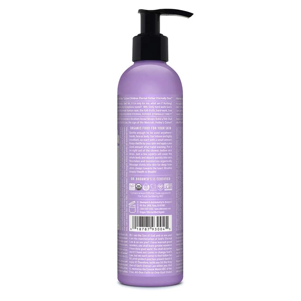 Dr. Bronner's Organic Lotion Lavender Coconut 236ml (8 Fl Oz) | USDA Organic & Fair Trade Certified - view 2