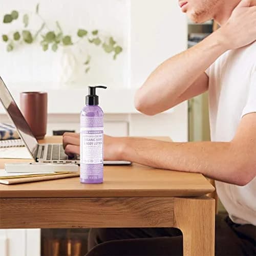 Dr. Bronner's Organic Lotion Lavender Coconut 236ml (8 Fl Oz) | USDA Organic & Fair Trade Certified thumbnail 3