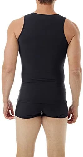Underworks Mens Microfiber Compression Tank, Small, Black | UPF 50 UV Protection & Breathable Fit thumbnail 2
