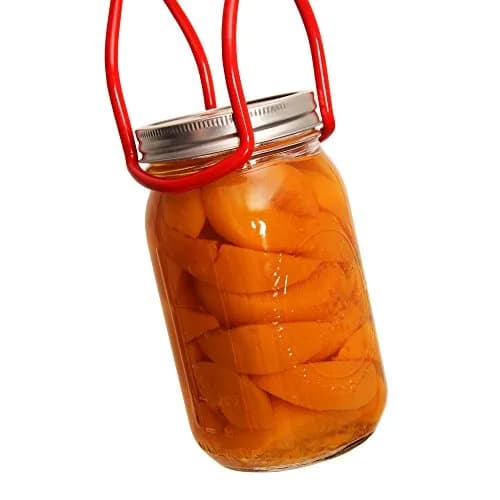 KITCHEN CROP Jar Lifter | Adjustable Canning Tool for All Jar Sizes, Red thumbnail 3