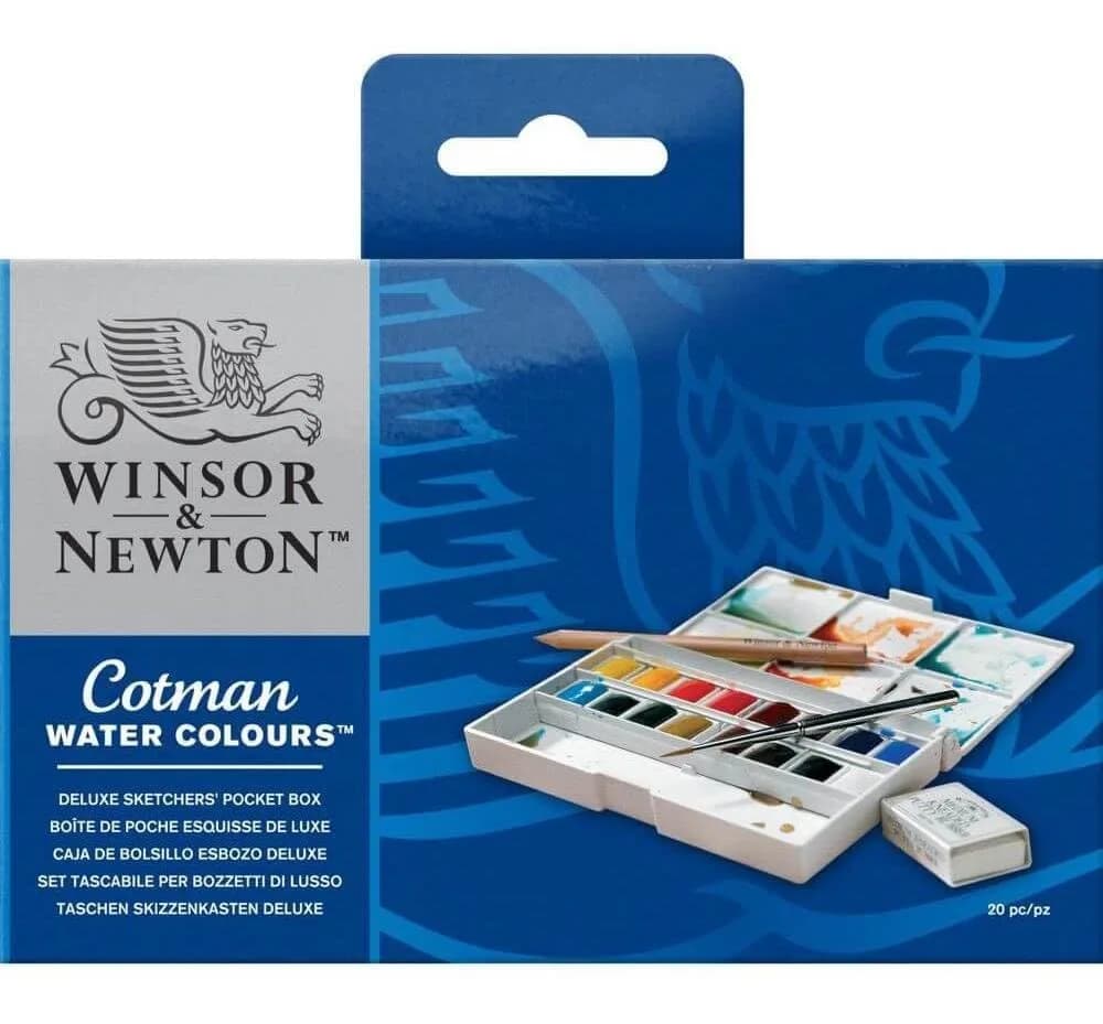 Winsor & Newton Cotman Watercolor Paint Set 16 Half Pans | Artist Grade Watercolors for Beginners - view 4