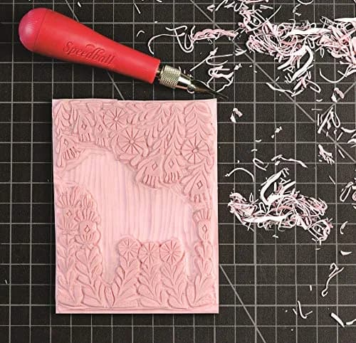 Speedball Speedy Carve Block 6 x 12 inch Pink | Easy Carving for Custom Stamps thumbnail 2