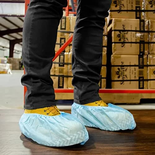 ShuBee Extra-Large Disposable Shoe Covers | Durable & Thick, 50 Pairs thumbnail 3