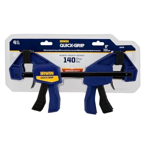 IRWIN Quick-Grip 1964758 One-Handed Mini Bar Clamp 4 Pack, 6 inch (15.24 cm) | Secure Woodworking Hold thumbnail 7