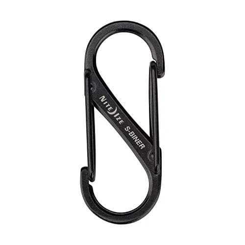 Nite Ize S-Biner Dual Carabiner Stainless Steel Size 1 Black 2-Pack | Secure Dual Gate Clip for Keys & Gear thumbnail 2