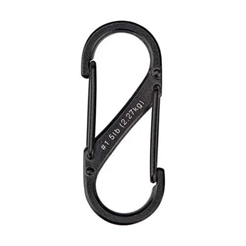 Nite Ize S-Biner Dual Carabiner Stainless Steel Size 1 Black 2-Pack | Secure Dual Gate Clip for Keys & Gear thumbnail 3