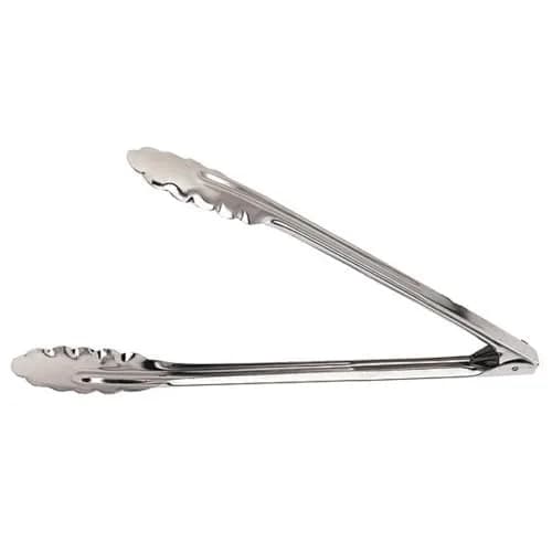 Crestware Tong, Stainless Steel, Extra Heavy, 16 in. | Commercial Grade Kitchen Utensil thumbnail 1