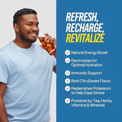 SPORTEA Iced Tea Bags for Energy & Hydration | Zero Sugar & Calories, 7 Quart Sizes (6 Pack) thumbnail 4