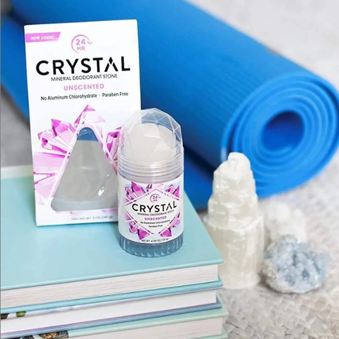 Crystal Essence Mineral Deodorant Stick - Unscented Body Deodorant 16.75ml (0.5 Fl Oz) | 24-Hour Odor Protection - view 5