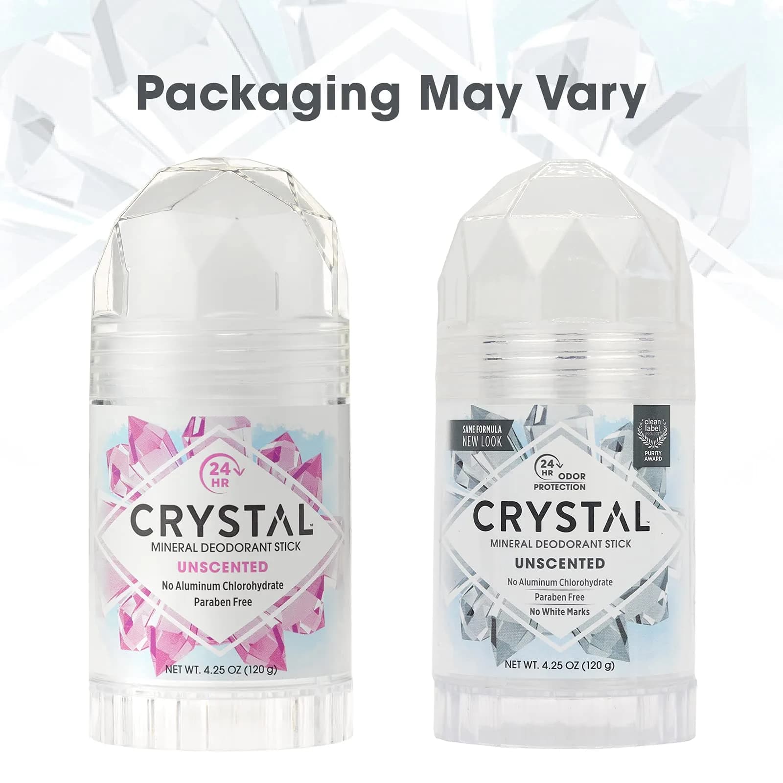 Crystal Essence Mineral Deodorant Stick - Unscented Body Deodorant 16.75ml (0.5 Fl Oz) | 24-Hour Odor Protection - view 6