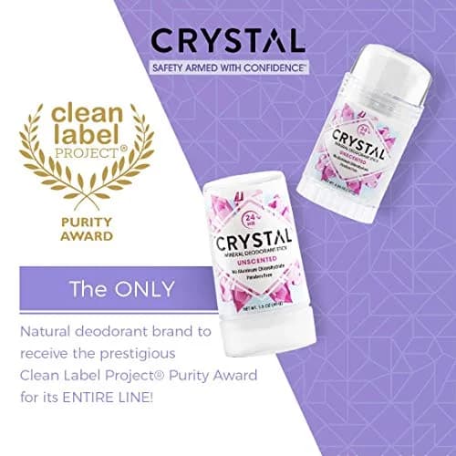 Crystal Essence Mineral Deodorant Stick - Unscented Body Deodorant 16.75ml (0.5 Fl Oz) | 24-Hour Odor Protection thumbnail 7