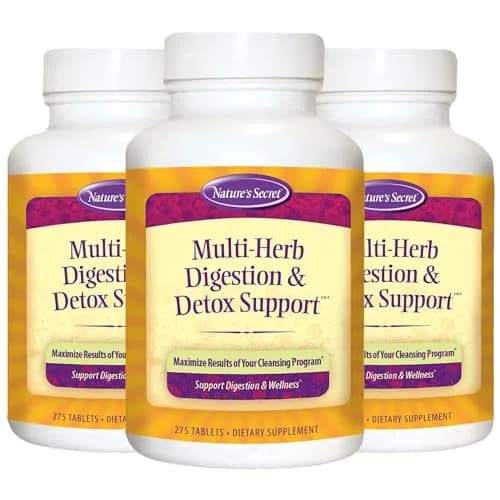 Nature's Secret Multi-Herb Digestion & Detox Support (3 Pack) | Herbal Digestive Wellness Support for Adults thumbnail 1