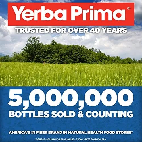 Yerba Prima Daily Fiber Capsules 180 Caps | Soluble & Insoluble Dietary Fiber for Gut Health thumbnail 6