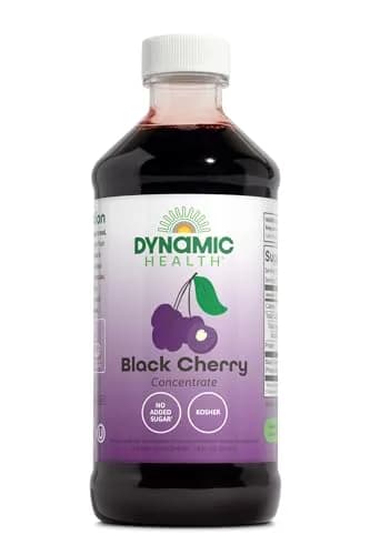 Dynamic Health Black Cherry Juice Concentrate 8 fl oz | Unsweetened, Vegan, Gluten-Free thumbnail 1