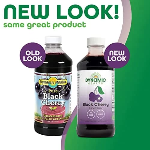 Dynamic Health Black Cherry Juice Concentrate 8 fl oz | Unsweetened, Vegan, Gluten-Free thumbnail 5