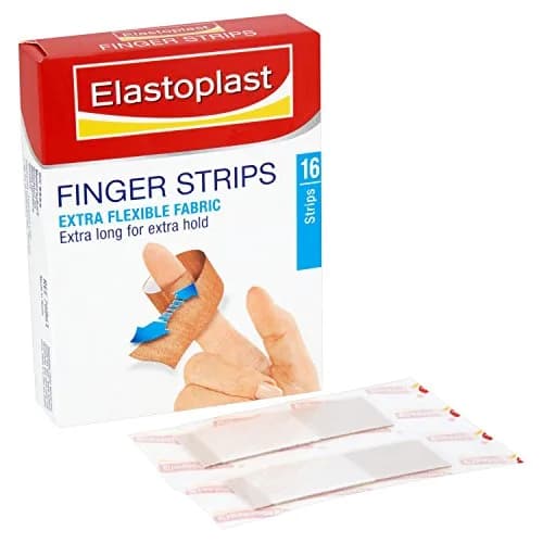 Elastoplast Extra Flexible Finger Strip Plasters 16 Count (Pack of 1) | Extra Durable & Breathable Fabric for Finger Wounds thumbnail 3