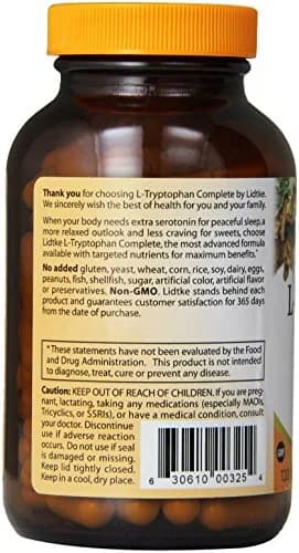 Lidtke L-Tryptophan Complete Capsules 120 Count | Supports Sleep & Mood thumbnail 2