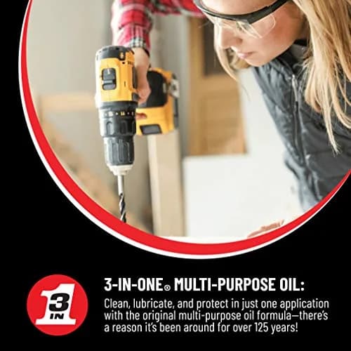 3-IN-ONE Multi-Purpose Oil 8 OZ (236 ml) | Lubricates, Cleans, Protects Against Rust thumbnail 4