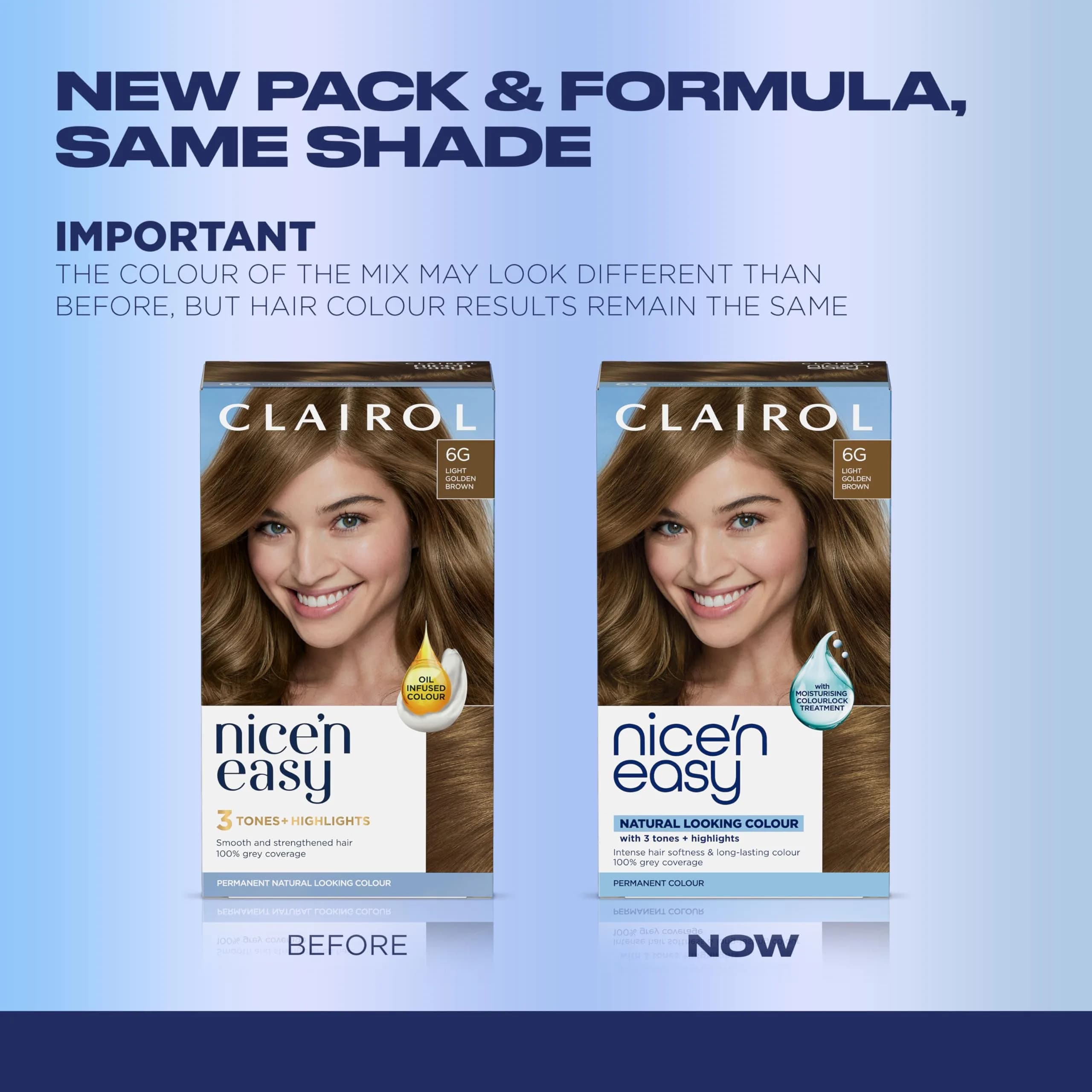 Clairol Nice'n Easy 6G Light Golden Brown Permanent Hair Dye - 3 Pack - view 2