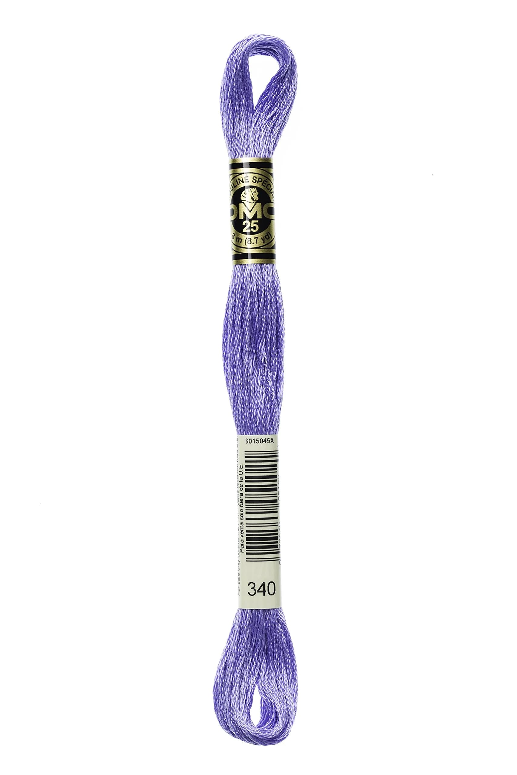 DMC Mouline Stranded Cotton Six Strand Embroidery Floss, Medium Blue Violet, 8.7-Yard | Fade-Resistant, Washable Cotton Thread - main product image
