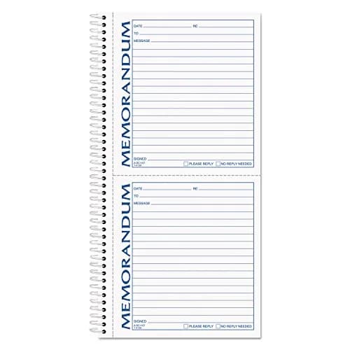 TOPS Memorandum Forms 2-Part Carbonless 100 Sets | Efficient Memo Sending & Copying thumbnail 1