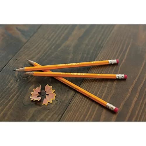 Dixon Oriole Woodcase Pencil #2.5/F Medium Fine, Yellow Barrel 12-Pack (12875) | Smooth Ink Flow Writing Instrument thumbnail 2