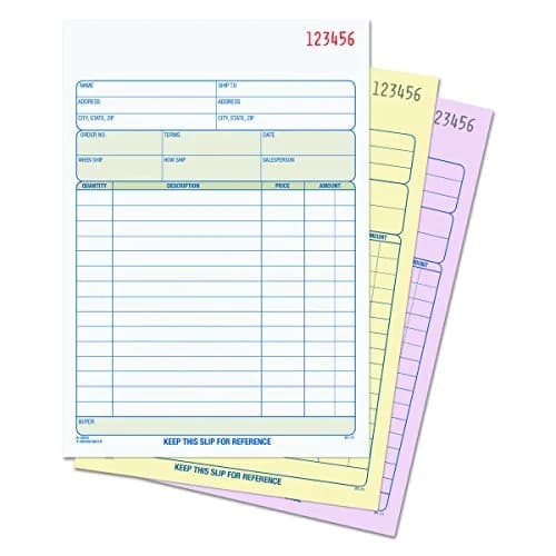 TOPS Sales Order Book 3-Part Carbonless 50 Sets per Book | White Canary Pink Paper thumbnail 3