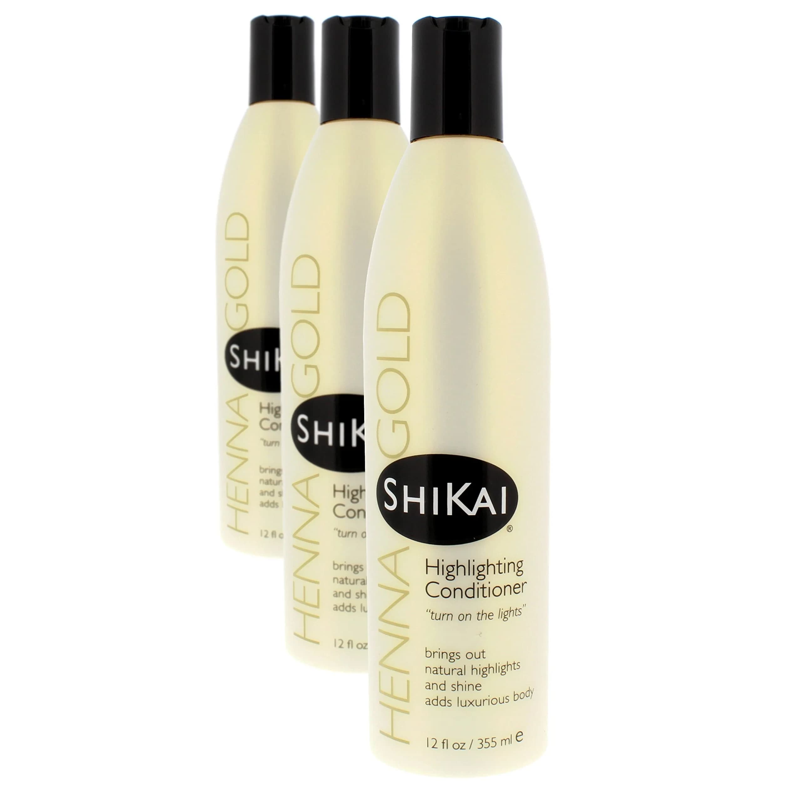 ShiKai Henna Gold Highlighting Conditioner 355ml (12 fl oz) | Adds Luxurious Body & Shine - main product image