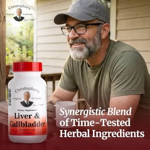 Christopher's Original Formulas Liver & Gallbladder Formula Capsules - Gallbladder Support with Digestive Enzymes - Natural Herbs - Pack of 12 (100 Count) thumbnail 7