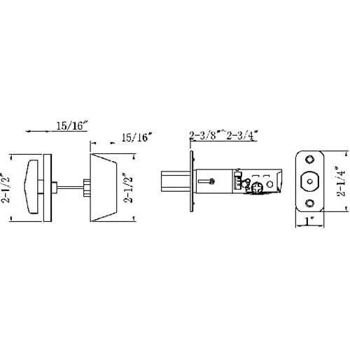 Design House Pro Series Single Cylinder Deadbolt, Oil Rubbed Bronze | ANSI Grade 3 Security thumbnail 2