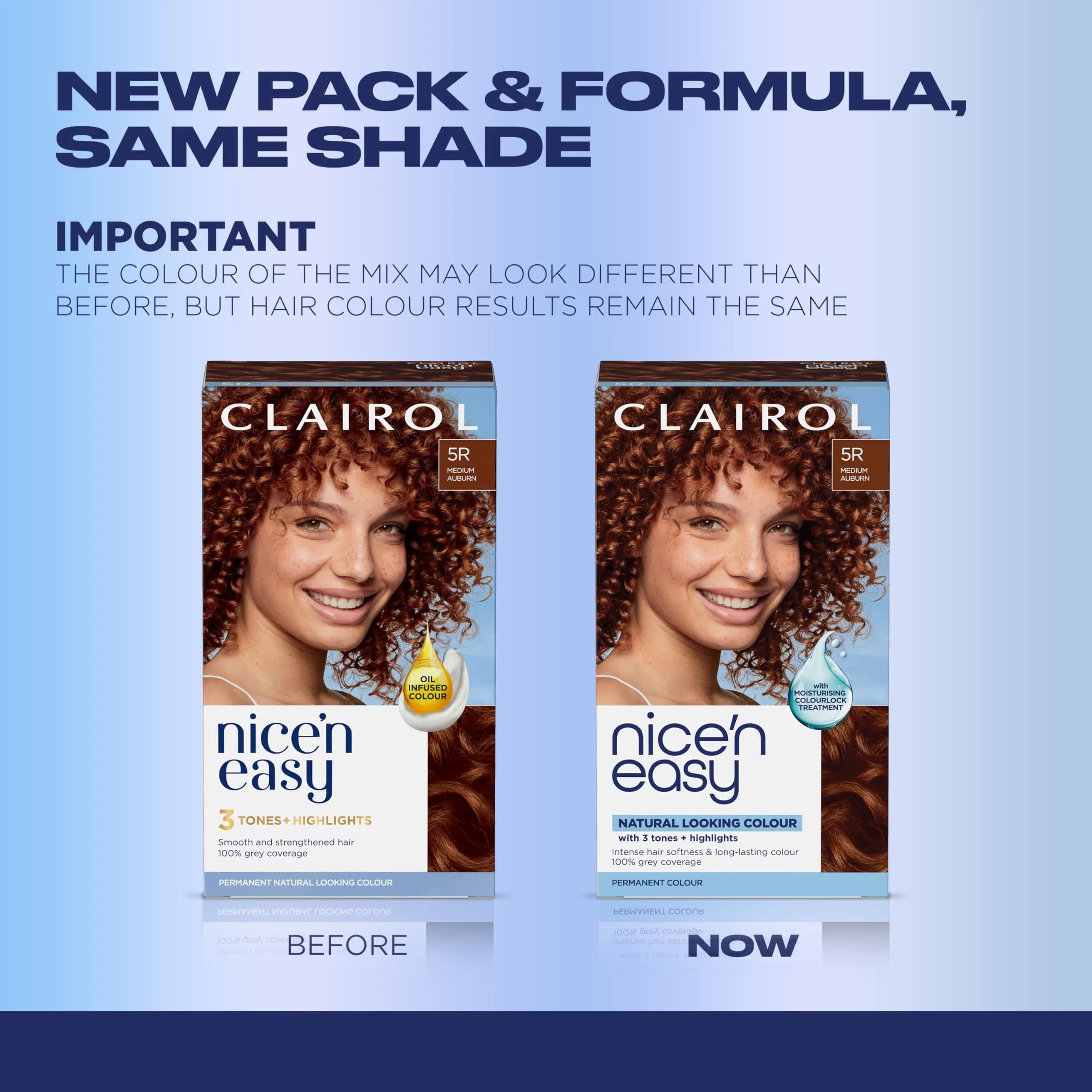 Clairol Nice'n Easy Permanent Hair Dye 5R Medium Auburn | 6.26 Fl Oz (Pack of 3) - view 2
