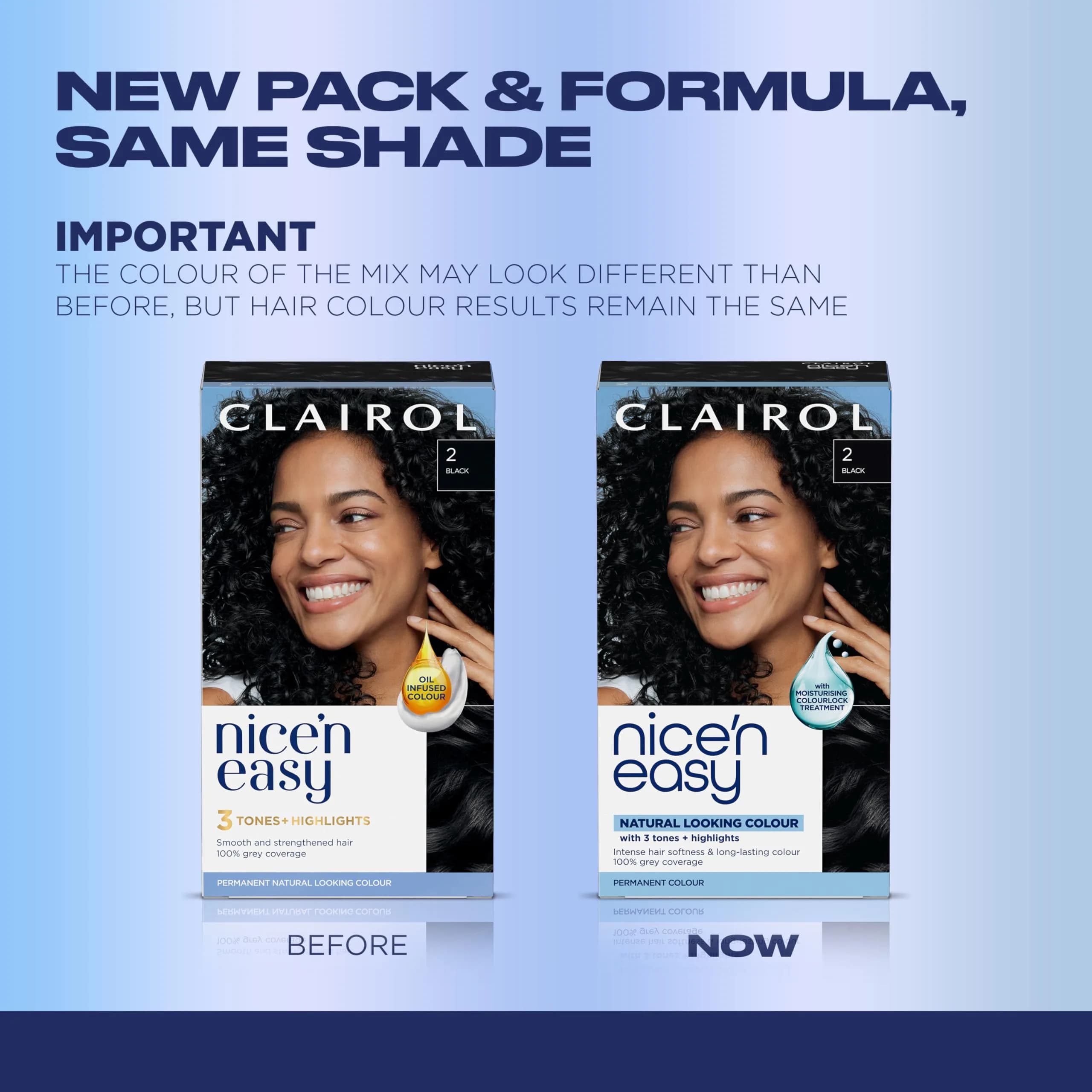 Clairol Nice'n Easy 2BB Blue Black Permanent Hair Dye - 6.26 Fl Oz (Pack of 3) - view 2