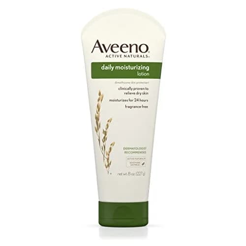 Aveeno Daily Moisturizing Lotion, 8-Ounce Tube (Pack of 3) | Fragrance-Free, Clinically Proven for Dry Skin thumbnail 1