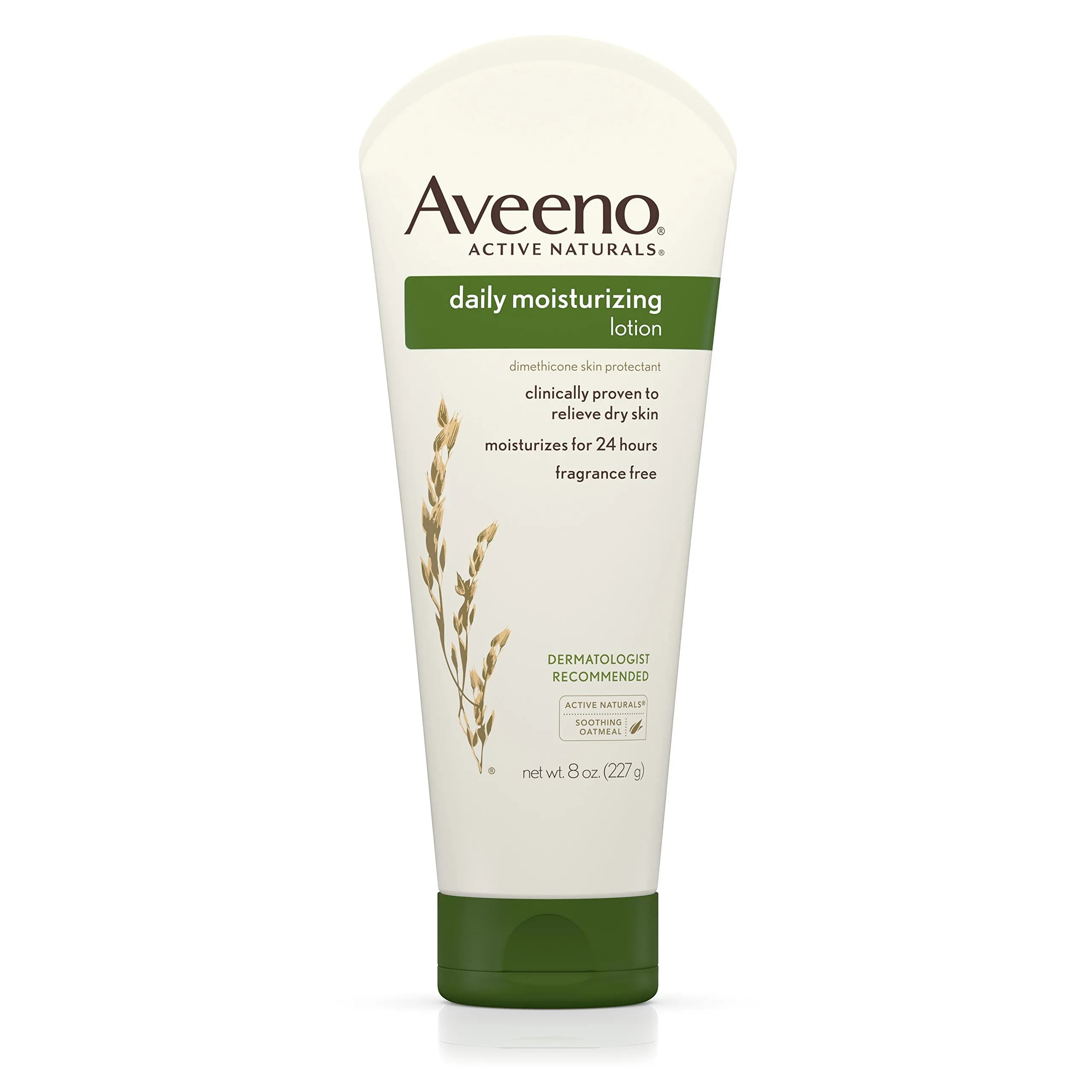 Aveeno Daily Moisturizing Body Lotion with Prebiotic Oat 354ml (12 Fl Oz) | Fragrance-Free for Dry, Sensitive Skin — 8 Ounce