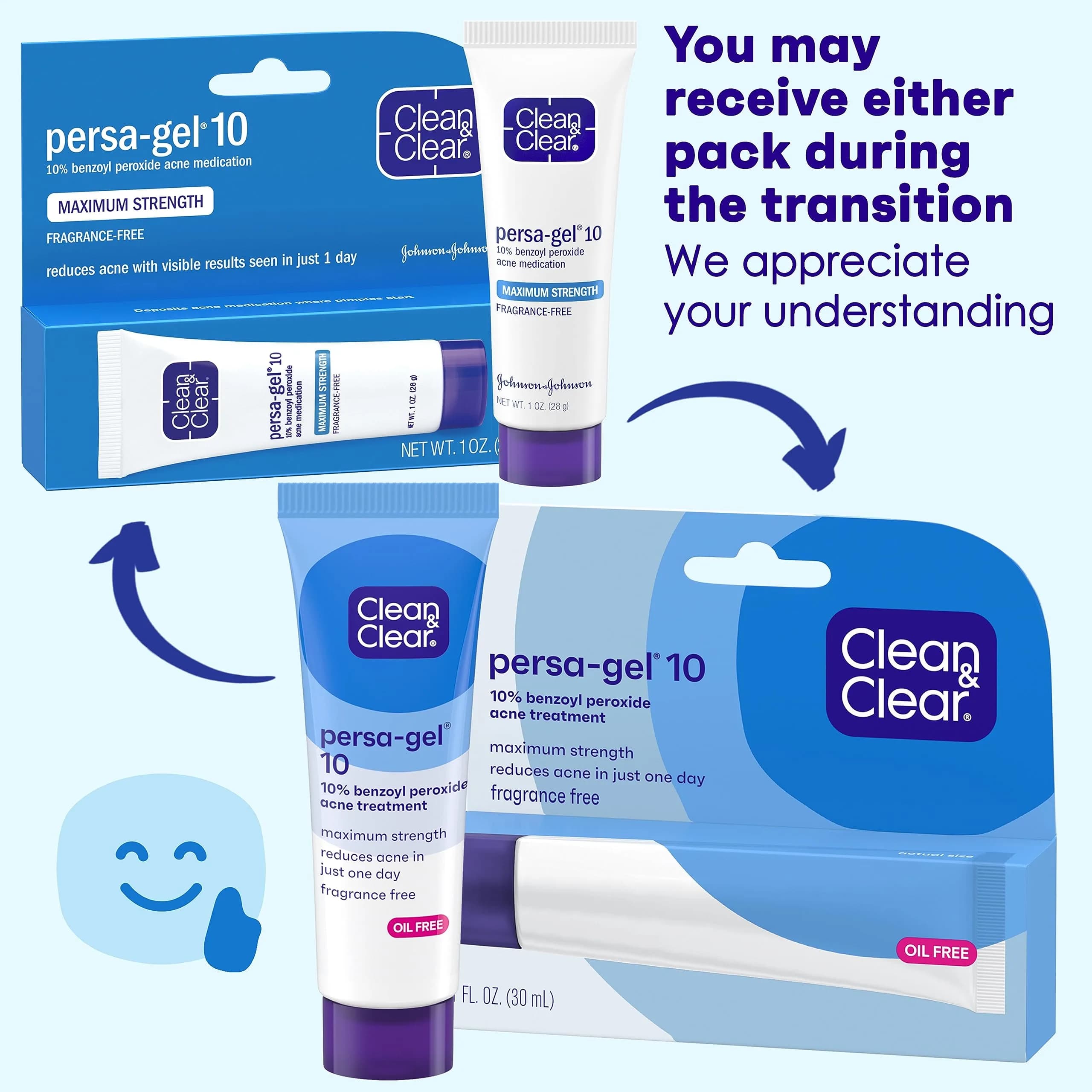Clean & Clear Persa-Gel 10 Acne Spot Treatment 10% Benzoyl Peroxide 118ml (4 fl. oz) | Maximum Strength Pimple Cream for Face Acne - view 2