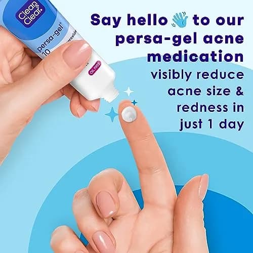 Clean & Clear Persa-Gel 10 Acne Spot Treatment 10% Benzoyl Peroxide 118ml (4 fl. oz) | Maximum Strength Pimple Cream for Face Acne thumbnail 3