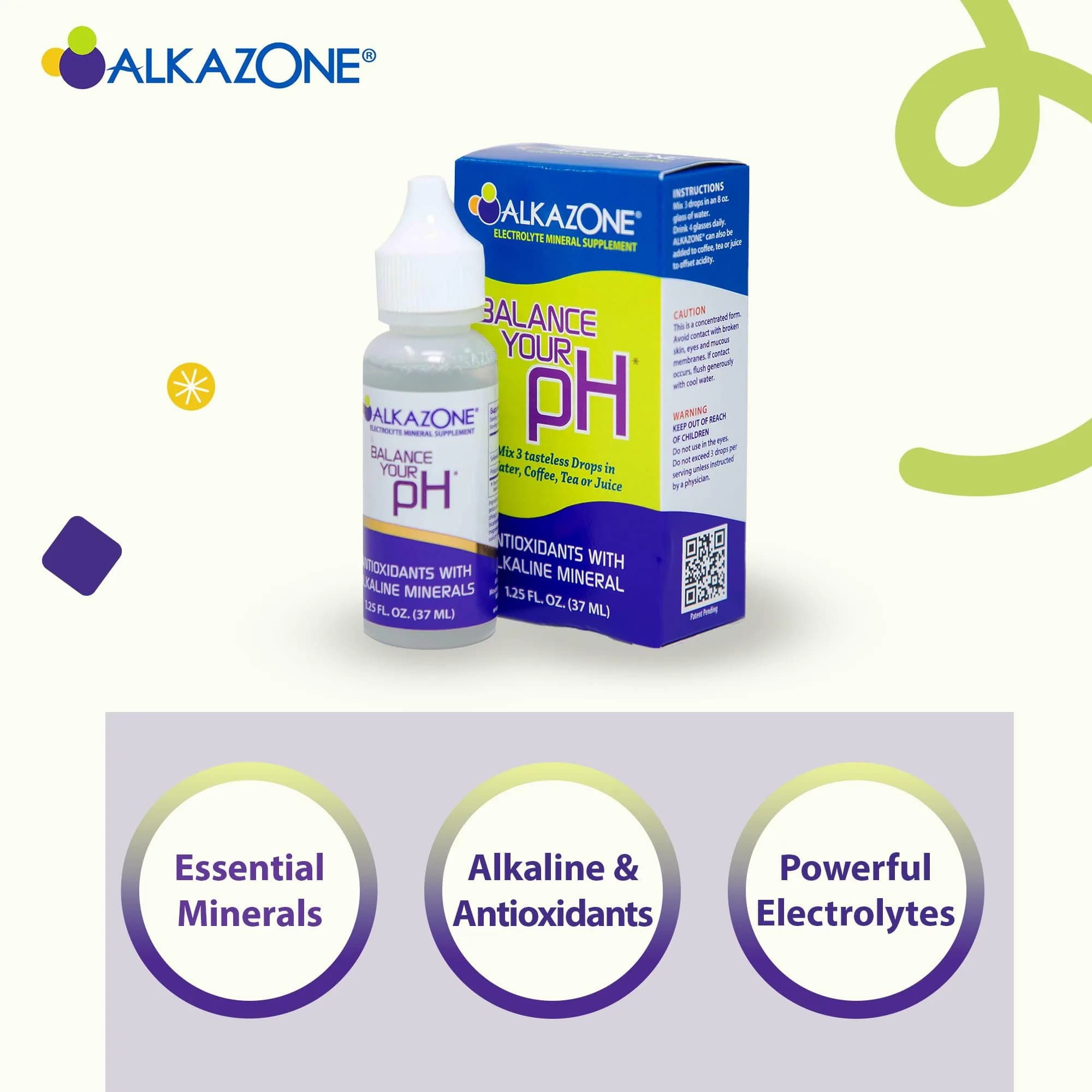 Alkazone pH Balance Mineral Drops 1.25 Fl Oz (37 ml) | Antioxidant Alkaline Water Enhancer - view 4
