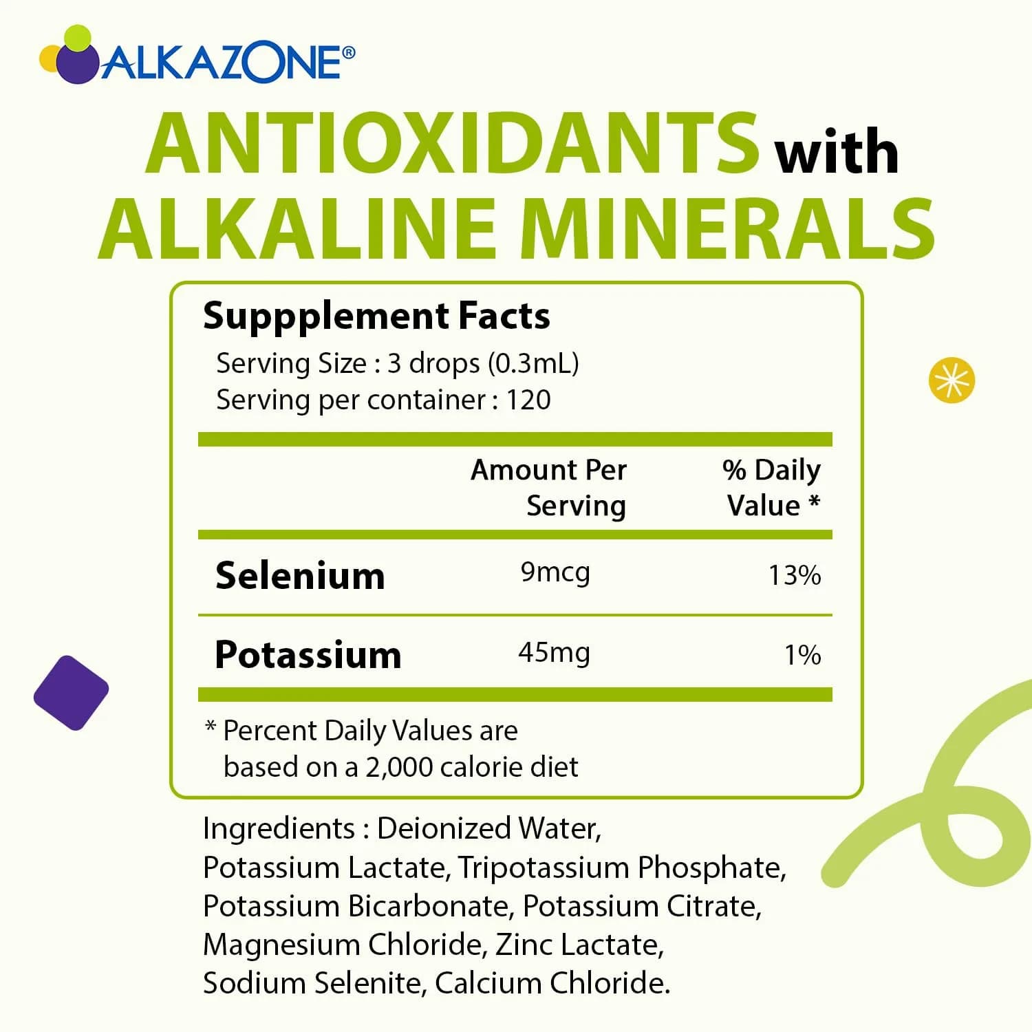 Alkazone pH Balance Mineral Drops 1.25 Fl Oz (37 ml) | Antioxidant Alkaline Water Enhancer - view 2