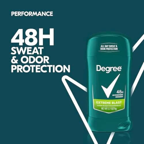 Degree Men Original Protection Antiperspirant Deodorant Extreme Blast 16.2 oz (486 ml) | 48-Hour Sweat & Odor Protection thumbnail 4
