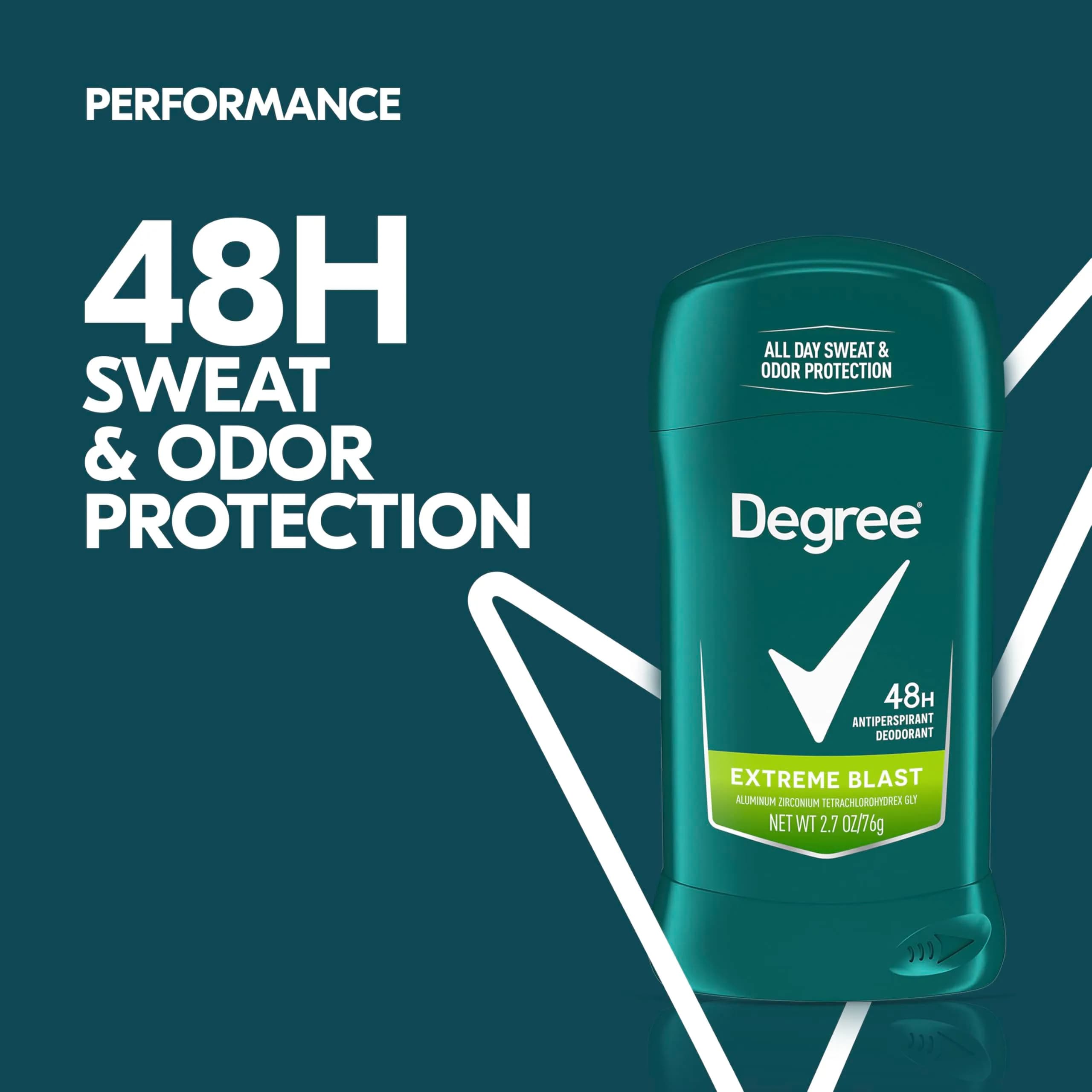 Degree Men Original Protection Antiperspirant Deodorant Extreme Blast 16.2 oz (486 ml) | 48-Hour Sweat & Odor Protection thumbnail 4