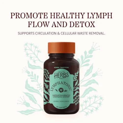 Herbs Etc. Lymphatonic Sg, 60 CT | Herbal Support for Lymph Circulation & Detox thumbnail 3